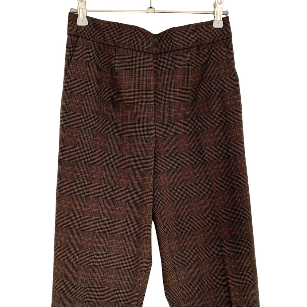 ARITZIA - Babaton Chocolate Brown/Black Checkered Plaid Conan Pant